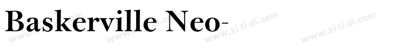 Baskerville Neo字体转换